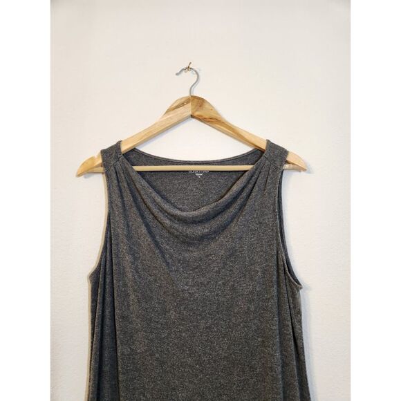 Eileen Fisher Sleeveless Gray Cowl Neck Tunic Top | Size M - Picture 2 of 8